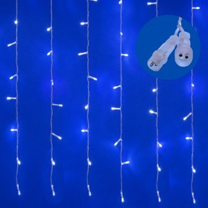 Гирлянда-занавес св/д мерцание, 3х2м, 264 LED, провод прозрачный, ULD-C3020-264/TTK WHITE IP44 Uniel