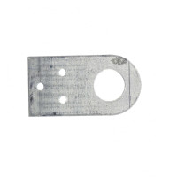 Проушина прямая, 2 мм, 75 х 40 мм, цинк Сибртех