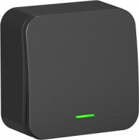 Systeme Electric BLANCA выкл. ОУ 1 кл. 10А антрацит (пл.осн., инд., изол.пл.) BLNVA101116 (15!)