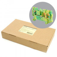 Stekker зажим самозажимной 3-х проводный проходной ЗНИ 2,5мм2 LD573-1-25(JXB PT 2.5TW)жел.зел. 49259