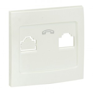 EKF Валенсия лиц. панель роз. Phone 1-местная жемчуг Al/Cu (корпус PC) EST01-L-034-50