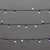 Гирлянда-нить ул. &quot;Мультишарики&quot; 200LED RGB 20м d=15мм мигание зел ПВХ IP44 соед. 303-609 Neon-Night