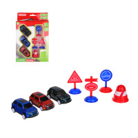 ИГРОЛЕНД Набор металлических машинок &quot;Сити-драйв&quot;, металл, PP, 29,5х19х4,5 см