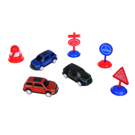 ИГРОЛЕНД Набор металлических машинок "Сити-драйв", металл, PP, 29,5х19х4,5 см