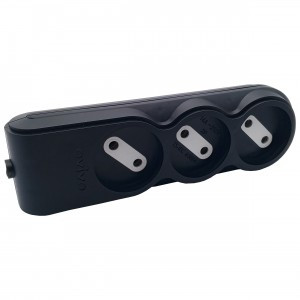 OVIVO Колодка 3гн. черный 700-080000-103