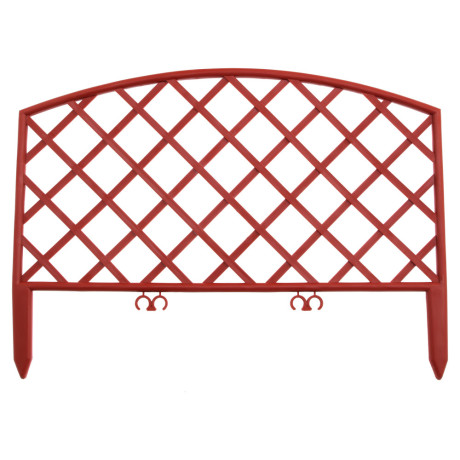 Забор декоративный "Сетка", 24 х 320 см, терракот, Palisad