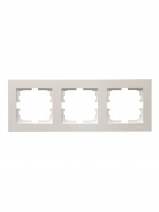 Lezard VESNA рамка СУ 3 мест. (горизонт) перламутр 742-3000-148