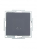 Lezard VESNA мех. выкл. СУ 1 кл. 10А (промеж.) графит (корп. ABS)  742-3488-107