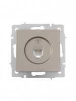 Lezard VESNA мех. роз. телеф СУ 1 мест. титан (RJ11) (корп. ABS) 742-3788-137