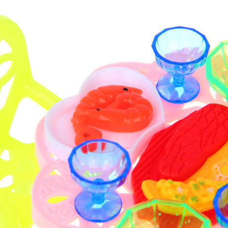 ИГРОЛЕНД Набор мебели и посуды для кукол, ABS, 12х12х9см