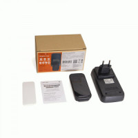 Звонок беспроводной С03 200м, 38мелод., 1xCR2032, IP66, черный, Сигнал