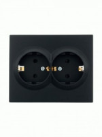 Lezard VESNA роз. СУ 2 мест. 16А  чёрный (шторки) (ПБТ) (корпус ABS) 742-4200-178B