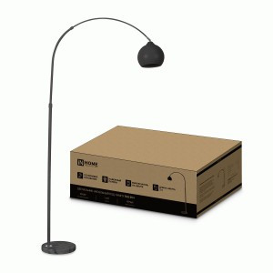 ASD/InHome св-к напольный торшер ТНО 05Ч 60W E27 черный 200x1000x1850 9199