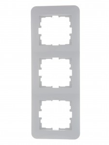 Lezard KARINA LIFE рамка 3 мест. (верт.) б/вст бел. (ABS) 708-0200-153