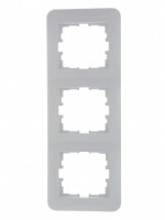 Lezard KARINA LIFE рамка 3 мест. (верт.) б/вст бел. (ABS) 708-0200-153