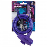 АВАНГАРД ВС-Т10 (1000 мм) ТЕХНО ИНДИГО замок навесной с тросом (d=10мм) длина 1м (велосипедный)