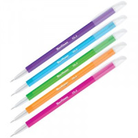 Ручка шариковая Berlingo "Slick" синяя, 0,7мм, игольчатый стержень, корпус ассорти Арт.243020