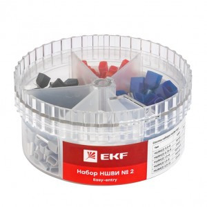 EKF Набор наконечников НШВИ(2) №2 (2x0,5-2x2,5мм2) PROxima nabor-nshvi-2