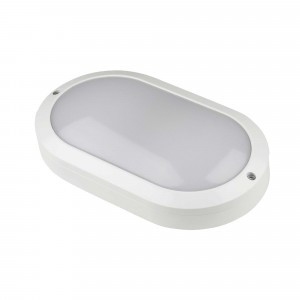 Uniel св-к св/д ЖКХ антивандальный 20W(2400lm) 5000K 6K овал/бел 220x135 ULW-K14A 20W/5000K IP54 РФ