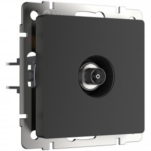 Werkel мех. роз. TV СУ 1 мест. оконечн. (черный матовый)  (WL08-TV a029881)W1183008 a051612