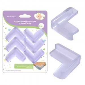 Накладки-протекторы д/мебели, набор 6шт/уп, цена за уп (кратность 6шт!!!), полимер MS45-21 Мультидом