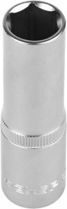 Головка торцовая ЗУБР "МАСТЕР" (1/2"), удлин, Cr-V, FLANK, хром.покр., 13мм zu27726-13