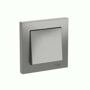 Systeme Electric ATLASDESIGN выкл. СУ 1 кл. 10А (автоклеммы) СТАЛЬ ATN000912S (5!)