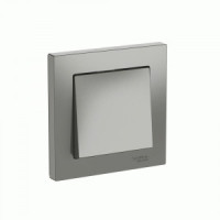 Systeme Electric ATLASDESIGN выкл. СУ 1 кл. 10А (автоклеммы) СТАЛЬ ATN000912S (5!)