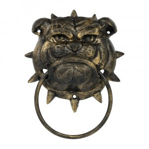 Ручка чугунная дверная Бульдог 14*18*4см (в кор 6шт, цена за шт) BLUMEN HAUS