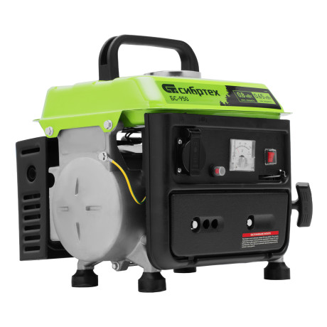 Генератор бензиновый БС-950, 0.8 кВт, 230 В, 2-х тактный, 4 л, ручной стартер Сибртех