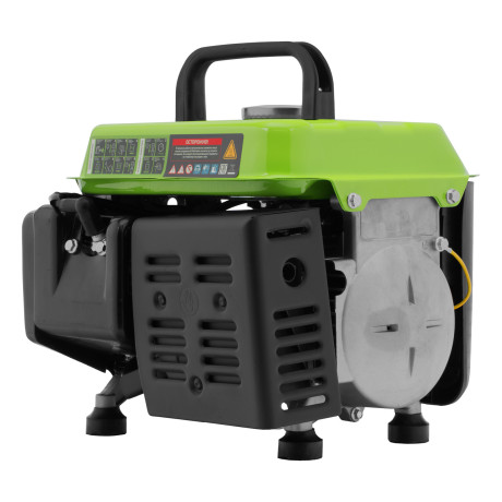 Генератор бензиновый БС-950, 0.8 кВт, 230 В, 2-х тактный, 4 л, ручной стартер Сибртех