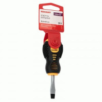 Отвертка шлицевая SL 6 X  40 мм , двухкомпонентная рукоятка REXANT, 12-4725