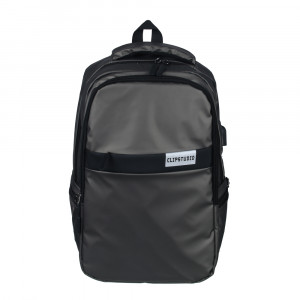 Рюкзак универсальный 46x30x11см, 2 отд., 3 карм., пласт.спинка, ручка, USB, водоотталк.нейлон, серый