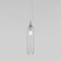 Eurosvet св-к подвес. 1x60W E14 355х80х1090 мет прозр./хром Siesta 50252/1 Умный дом a063656
