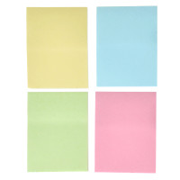 Набор блоков с клеевым краем бумажные ClipStudio 38x51мм, 4х50 листов, 4 цвета