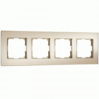 Werkel рамка СУ 4 мест. Senso (шампань, стекло soft-touch) W0043111 a064579
