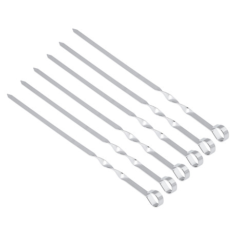 Набор шампуров 6шт тм GRILLBOOM, нерж.сталь, 45см, в чехле