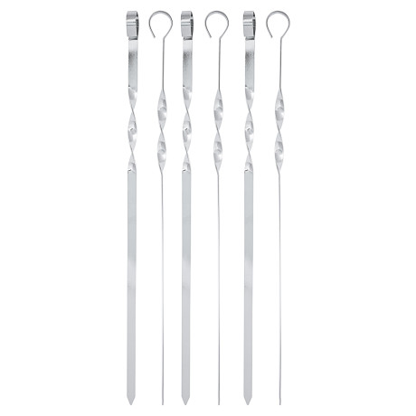 Набор шампуров 6шт тм GRILLBOOM, нерж.сталь, 45см, в чехле