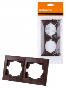 TDM Лама рамка 2 мест. горизонтальная венге SQ1815-0430