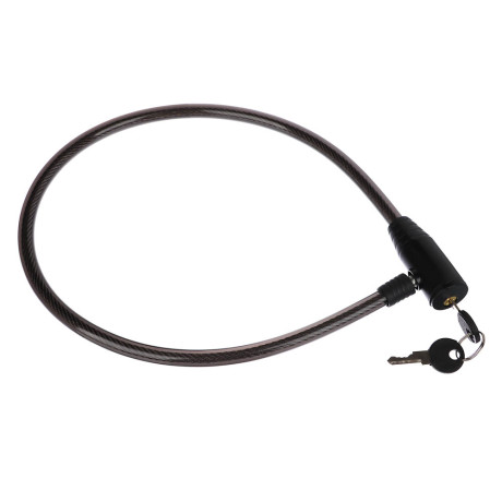 VETTA Замок велосипедный противоугонный тросовый, эконом, металл, ПВХ, пластик, 12x800мм