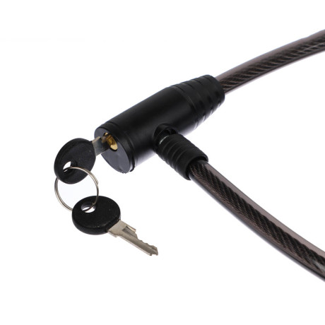 VETTA Замок велосипедный противоугонный тросовый, эконом, металл, ПВХ, пластик, 12x800мм