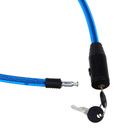 VETTA Замок велосипедный противоугонный тросовый, эконом, металл, ПВХ, пластик, 12x800мм
