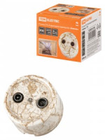 TDM Болонь Розетка TV+R проходная мрамор Ретро SQ1820-0156