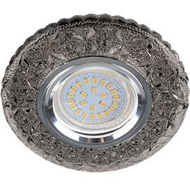 Ecola LD7040 MR16 GU5.3 св-к Круг "Бабочки" подсветка 4K Тонирован./Хром 25x95 FY16CBEFB (10!)