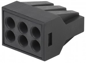 ЭРА NO-224-58 соед. клемма СМК модель с пастой 306, 6 -провод. 0,5-2,5 мм2 (уп. 4шт) 3893