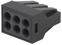 ЭРА NO-224-58 соед. клемма СМК модель с пастой 306, 6 -провод. 0,5-2,5 мм2 (уп. 4шт) 3893