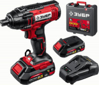 ЗУБР винтоверт ударный С1-18, 18В, 250Нм, 2 АКБ (2Ач), кейс, ГВЛ-255-22