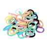 Резинки для волос ЮНИLOOK 50шт, d4см полиэстер, 8 цветов, ACS-85