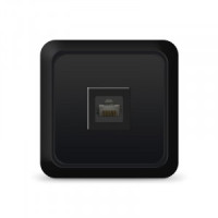 UNIVersal Олимп роз. комп. RJ45 ОУ 1 мест. черный (пластик. осн.) 2226