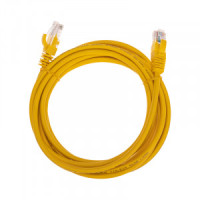 REXANT коммутац. шнур (патч-корд) U/UTP, cat5e, 3м, литой, RJ45-RJ45, LSZH, желтый, 02-0105-3